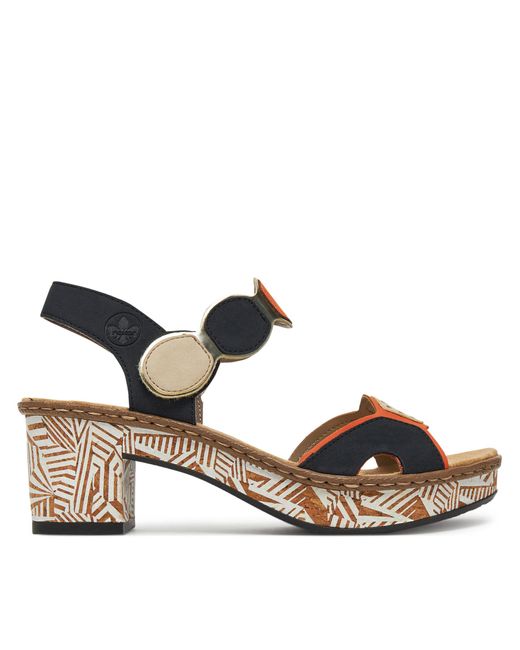 Rieker Metallic Sandalen 63876-90