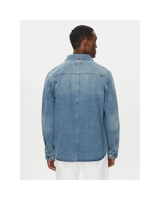 Michael Kors Jeansjacke Cr5900Pfau Regular Fit in Blue für Herren