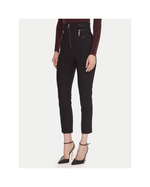 Elisabetta Franchi Black Stoffhose Pa-119-56E2-V440Spodnie Regular Fit