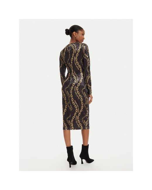 Versace Jeans Couture Black Kleid Für Den Alltag 77Hao9B0 Slim Fit