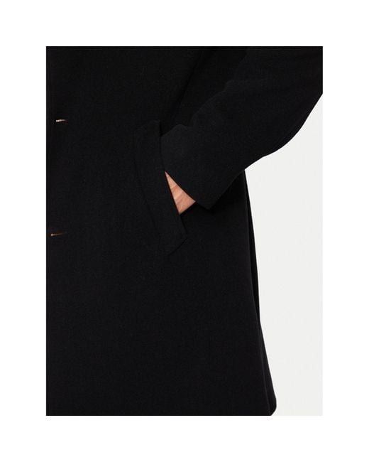 Tommy Hilfiger Wollmantel Mw0Mw37956 Regular Fit in Black für Herren