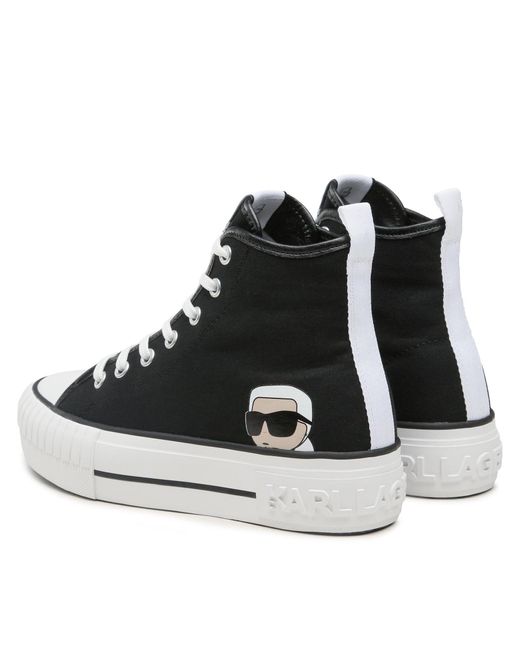 Karl Lagerfeld Black Sneakers Aus Stoff Kl60450N