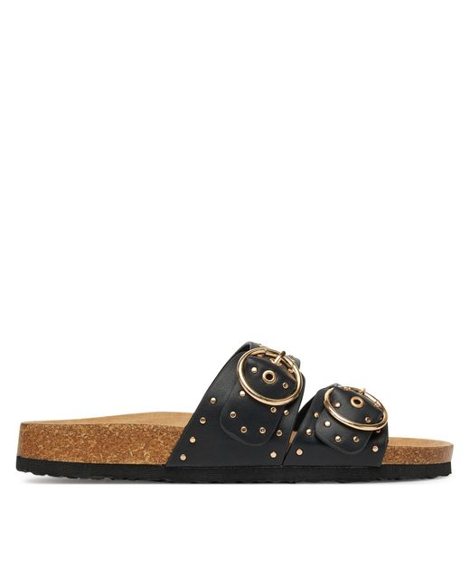 ONLY Black Pantoletten Onlmaxi-15 Pu Studs Buckle 15341190