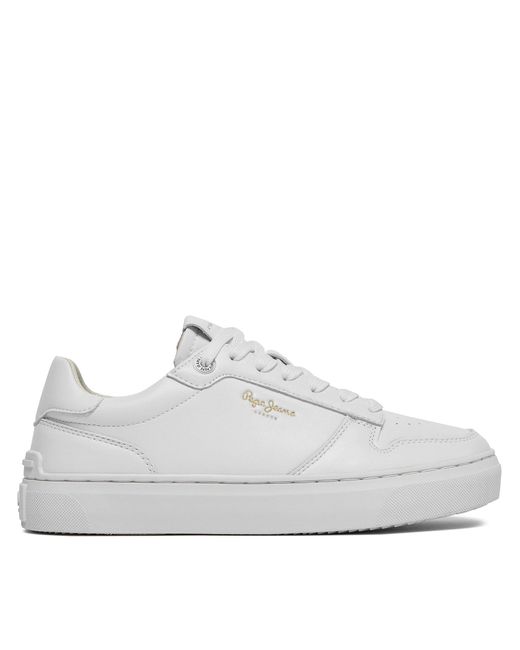 Pepe Jeans White Sneakers Camden Supra W Pls00002 Weiß