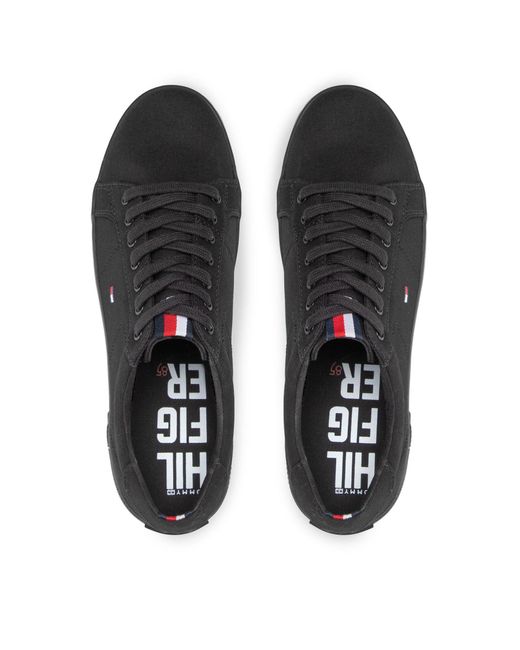 Tommy Hilfiger Sneakers Aus Stoff Harlow 1D Fm0Fm00596 in Black für Herren