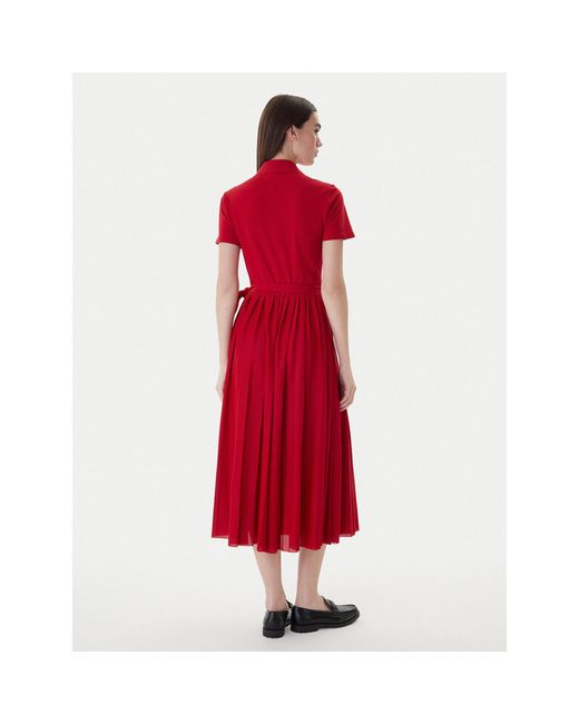 Tommy Hilfiger Red Kleid Für Den Alltag 1985 Ww0Ww45733 Regular Fit