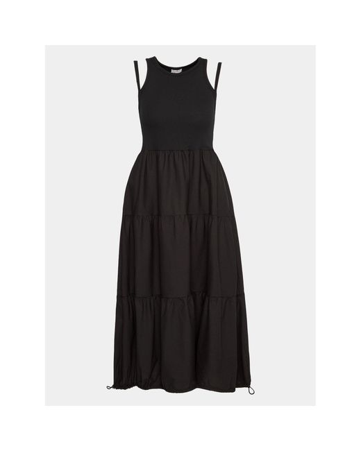 Deha Black Kleid Für Den Alltag D83740 Regular Fit