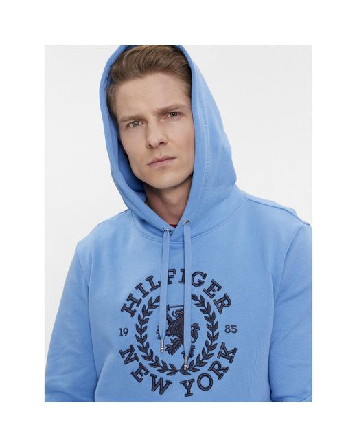 Tommy Hilfiger Sweatshirt Big Icon Mw0Mw33650 Regular Fit in Blue für Herren