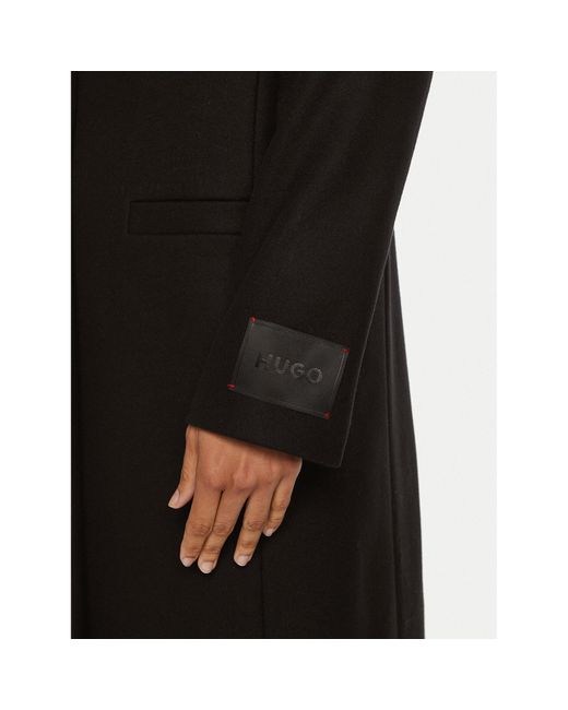 HUGO Wollmantel Mojeni 50526199 Regular Fit in Schwarz | Lyst DE 