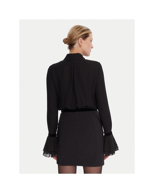 Elisabetta Franchi Black Hemd Ca-131-57E2-V390 Regular Fit