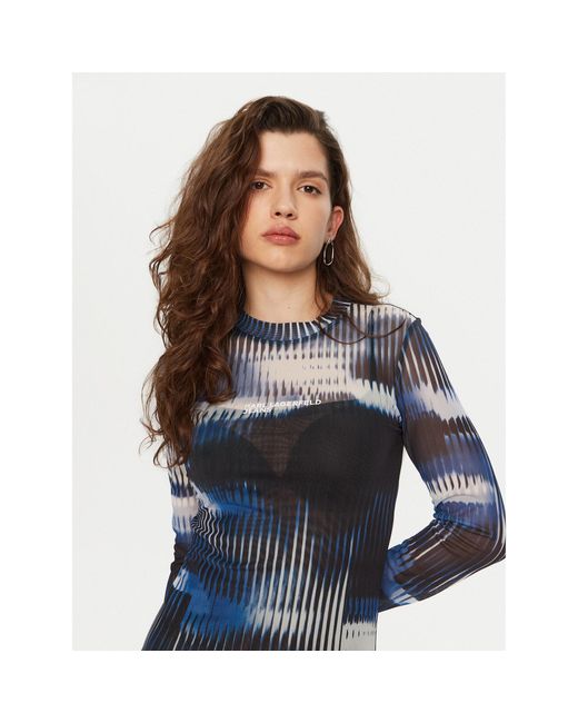 Karl Lagerfeld Blue Kleid Für Den Alltag A1W13013 Slim Fit