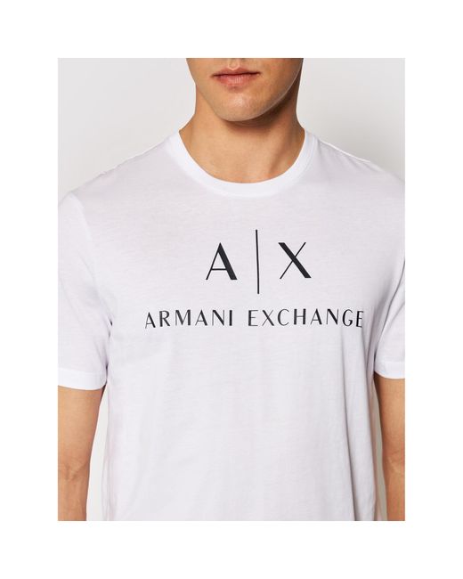 Armani Exchange T-Shirt 8Nztcj Z8H4Z 1100 Weiß Slim Fit in White für Herren