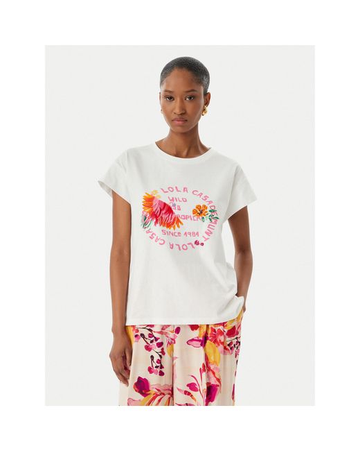 Lola Casademunt Red T-Shirt Ls2615010 Regular Fit