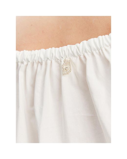Liu Jo White Bluse Wa5257 T4853 Relaxed Fit