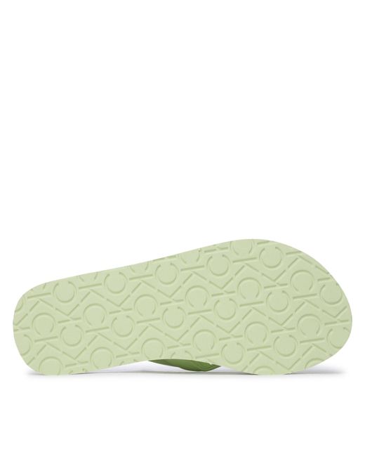 Calvin Klein Zehentrenner flatform flip flop w/hw hw0hw01503 spirit green lkm