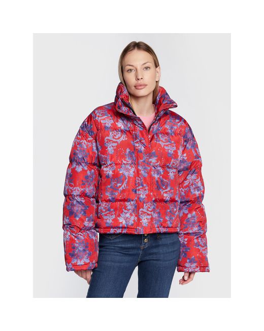 Versace Red Daunenjacke Print 73Hat419 Relaxed Fit