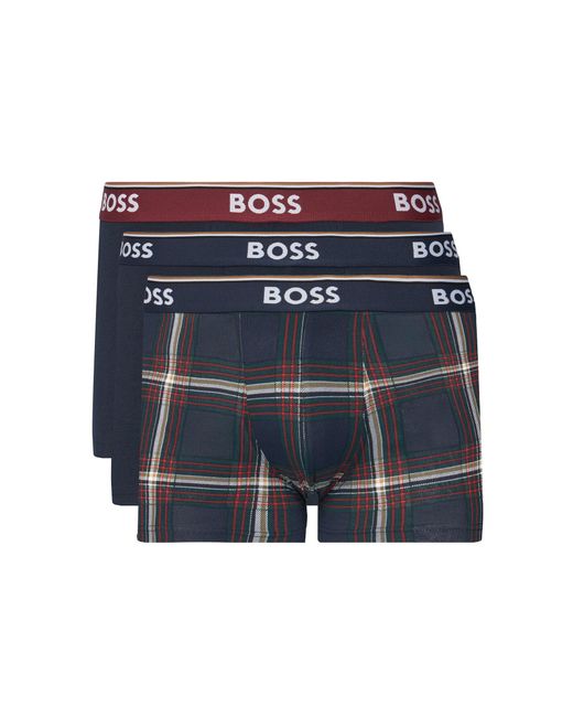 Boss 3Er-Set Boxershorts 50531701 in Blue für Herren