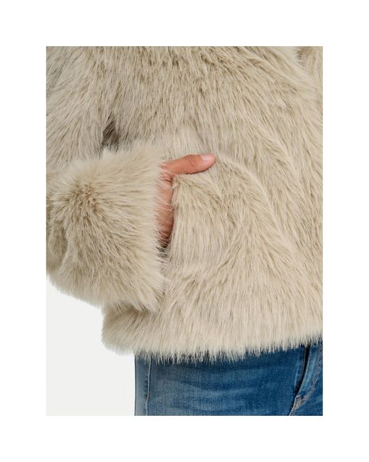 ONLY Natural Pelzmantel Manny 15322406 Regular Fit
