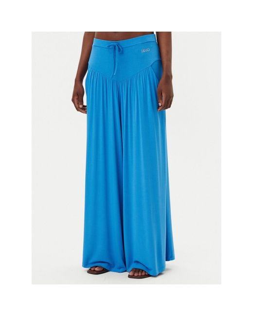 Liu Jo Blue Stoffhose Va5039 Js360 Relaxed Fit