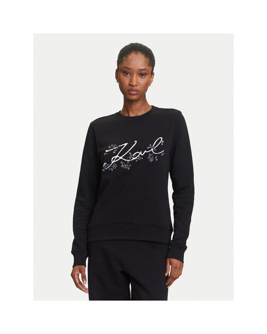 Karl Lagerfeld Black Sweatshirt A3W20010 Regular Fit