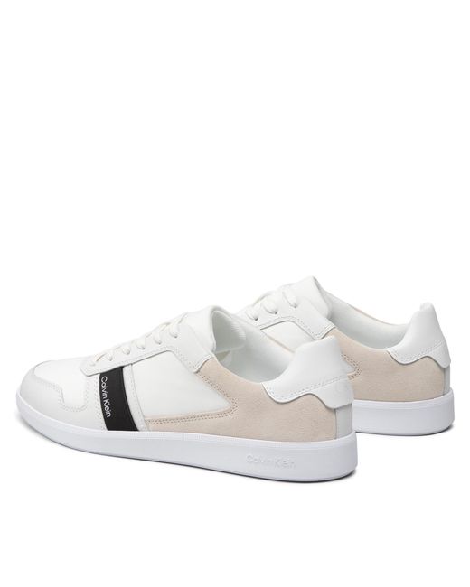 Calvin Klein Sneakers Low Top Lace Up Mix Hm0Hm00491 Weiß in White für Herren