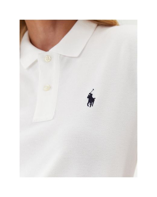 Polo Ralph Lauren White Kleid Für Den Alltag Polo Shirt Shop 211799490017 Weiß Regular Fit