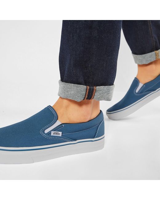 Vans Blue Sneakers Aus Stoff Classic Slip-On Vn-0Envy Dunkelblau