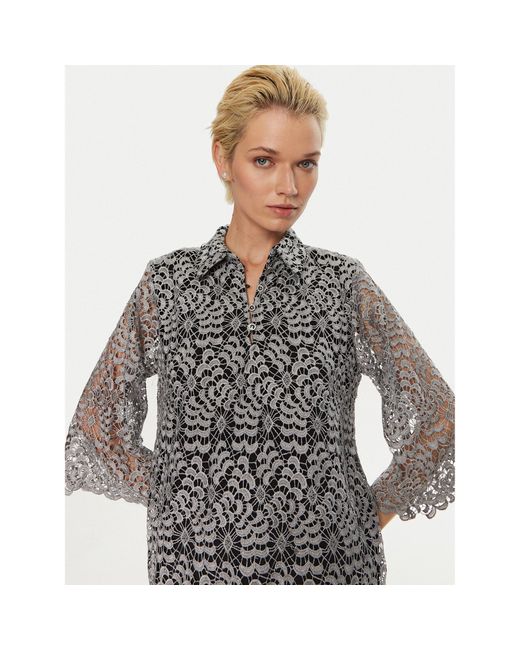 Bruuns Bazaar Gray Kleid Für Den Alltag Bignon Bbw4129 Regular Fit