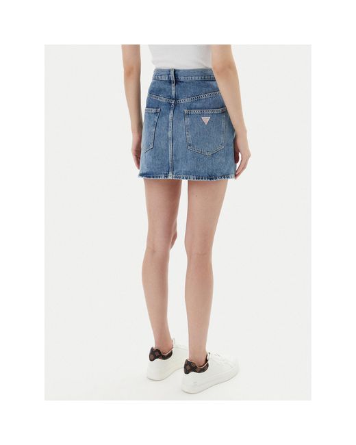 Guess Blue Jeansrock W5Yd1C D5Qkb Regular Fit