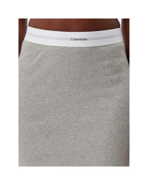 Calvin Klein Gray Bleistiftrock Lv00Qs7350 Slim Fit