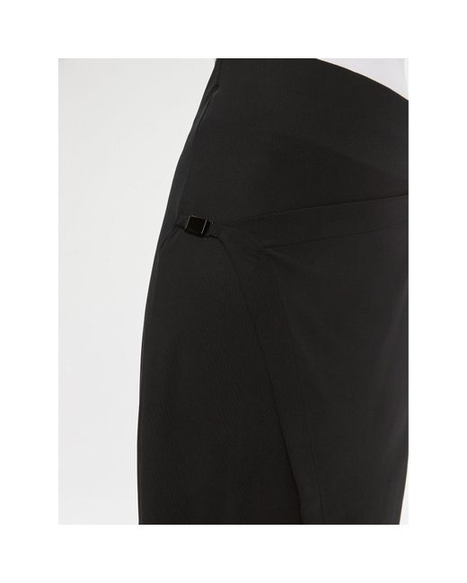 Calvin Klein Black Bleistiftrock Stretch Jersey Midi Skirt K20K206808 Slim Fit