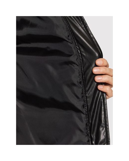 MICHAEL Michael Kors Black Jacke Aus Kunstleder Lucas Mf1203V3Zb Regular Fit