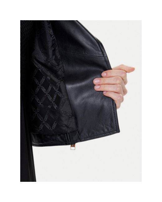 MICHAEL Michael Kors Black Lederjacke Mt520Ie8Rk Regular Fit