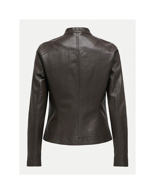 ONLY Black Jacke Aus Kunstleder Bandit 15081400 Regular Fit