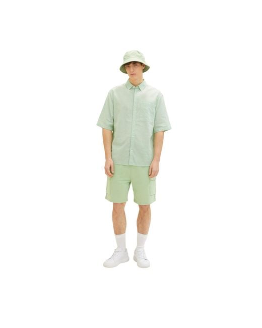 Tom Tailor Hemd 1034920 Grün Regular Fit in Green für Herren