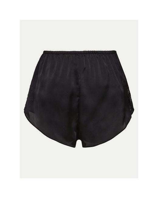 Hunkemöller Black Pyjamashorts Satin 205068 Regular Fit