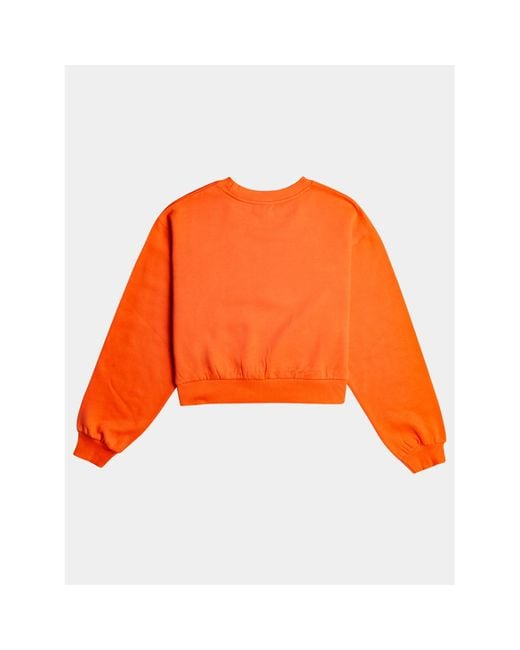 Roxy Orange Sweatshirt Ess Nrj Cn Otlr Erjft04670 Regular Fit