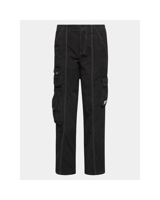 BDG Black Stoffhose Y2K Low Rise Cargo Pants 77101459 Regular Fit