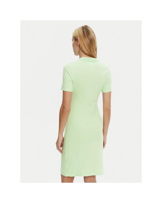 Tommy Hilfiger Green Kleid Für Den Alltag Ww0Ww43228 Slim Fit
