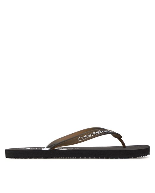 Calvin Klein Zehentrenner beach sandal monogram tpu ym0ym00838 black bds für Herren