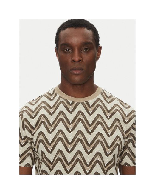 Liu Jo T-Shirt Qa5161 J7734 Regular Fit in Brown für Herren