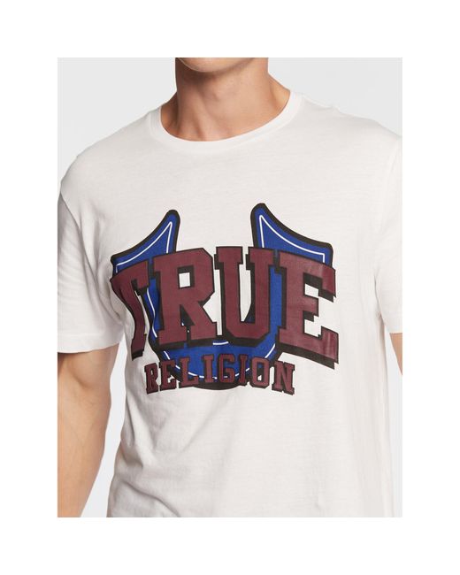 True Religion T-Shirt 106316 Weiß Regular Fit in White für Herren