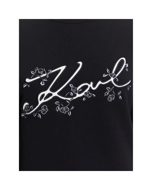 Karl Lagerfeld Black Sweatshirt A3W20010 Regular Fit