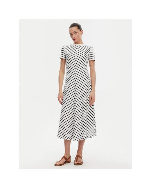 Tommy Hilfiger White Kleid Für Den Alltag Ww0Ww44547 Regular Fit