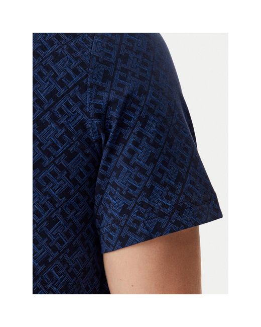 Tommy Hilfiger T-Shirt Monogram Mw0Mw39251 Regular Fit in Blue für Herren