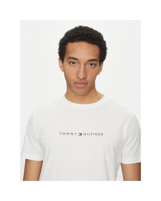 Tommy Hilfiger T-Shirt Um0Um03525 Regular Fit in White für Herren