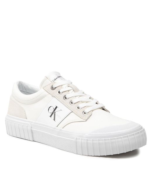 Calvin Klein Sneakers Aus Stoff New Skater 2 Ym0Ym00380 Weiß in White für Herren