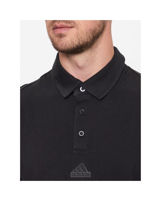 Adidas Polohemd Ia3124 Regular Fit in Black für Herren