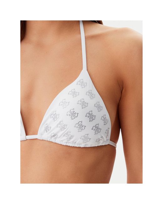 Guess White Bikini-Oberteil E5Gj13 Mc040