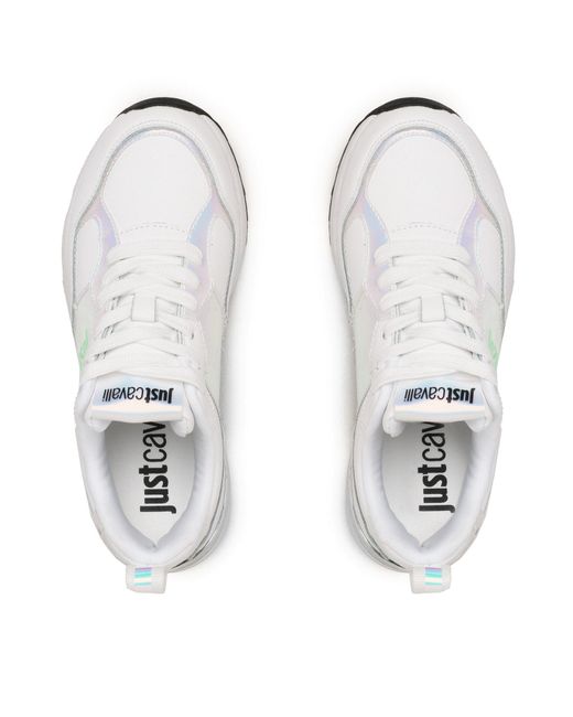 Just Cavalli White Sneakers 74Rb3Sd1 Weiß